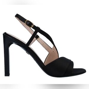 Roberto Cavalli Elegant Satin Black Women's Heels